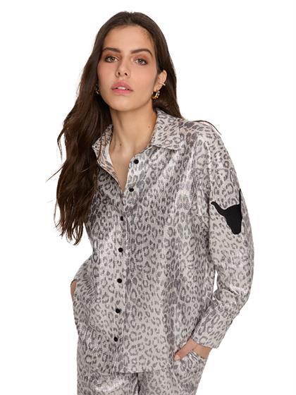 Alix LADIES KNITTED LEOPARD BLOUSE