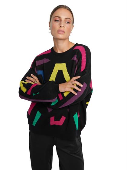Alix LADIES KNITTED MULTI COLOUR PULLOVER