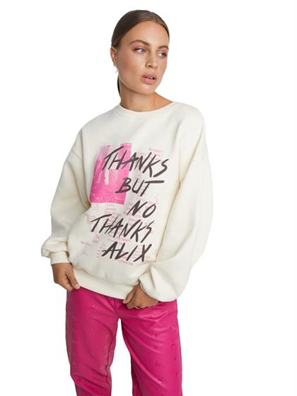 Alix ladies knitted no thanks sweater