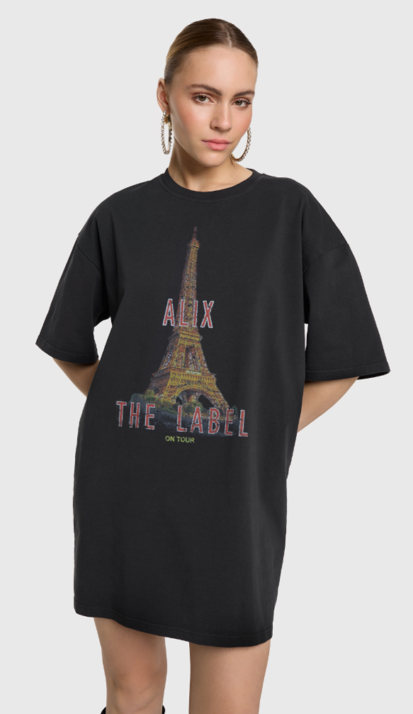 Alix LADIES KNITTED PARIS T-SHIRT DRESS