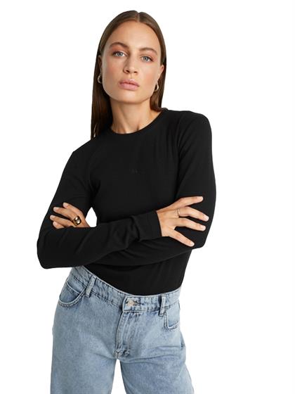 Alix ladies knitted rib jersey top
