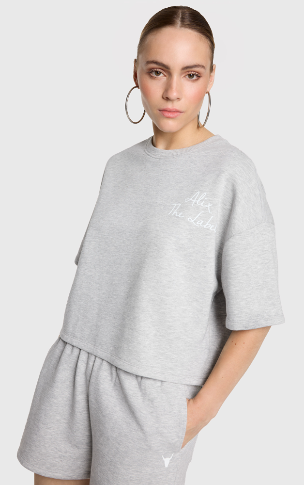 Alix LADIES KNITTED SWEAT T-SHIRT