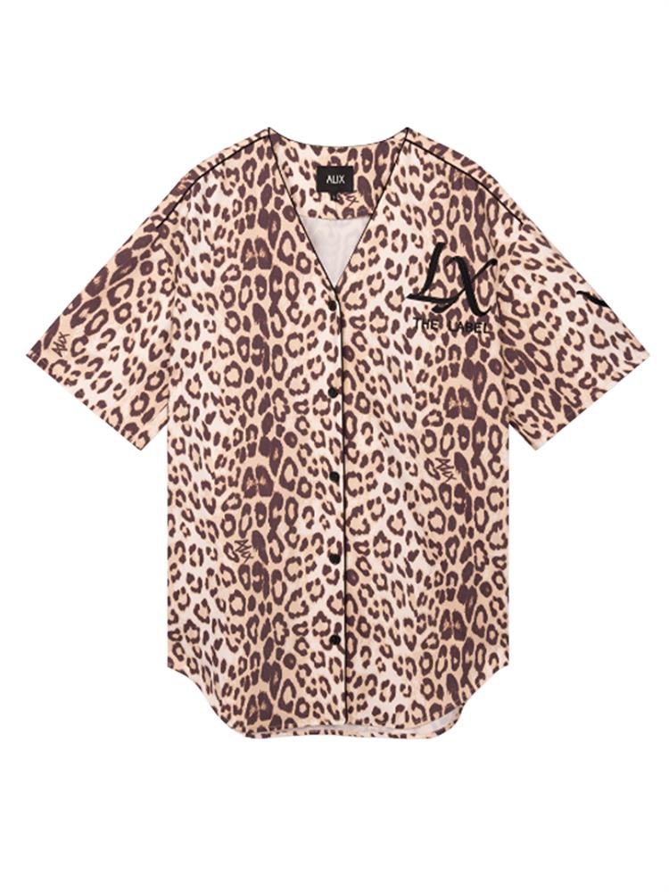Alix LADIES WOVEN ANIMAL BASEBALL SHIRT