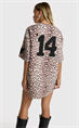 Alix LADIES WOVEN ANIMAL BASEBALL SHIRT