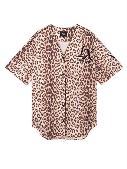 Alix LADIES WOVEN ANIMAL BASEBALL SHIRT