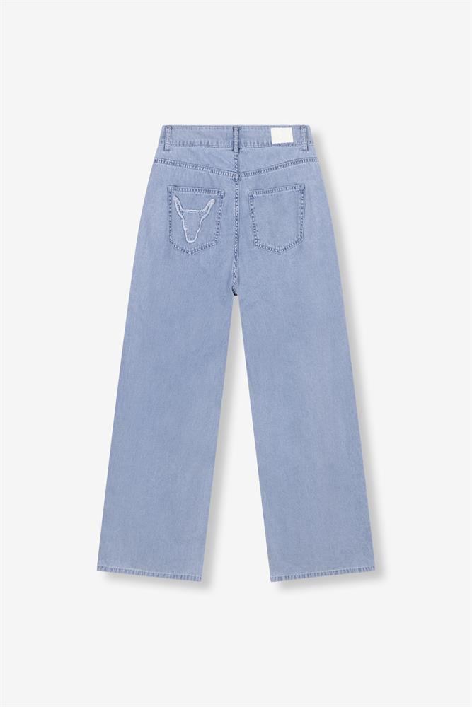 Alix LADIES WOVEN CHAMBRAY DENIM PANTS