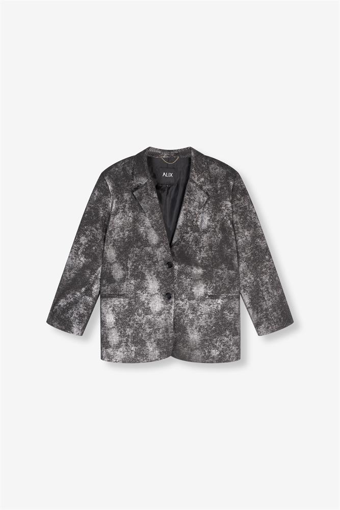 Alix LADIES WOVEN COATED OVERSIZED BLAZER