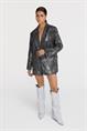 Alix LADIES WOVEN COATED OVERSIZED BLAZER