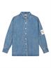 Alix LADIES WOVEN EMBELLISHED DENIM BLOUSE