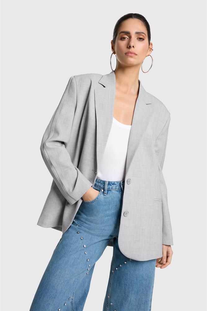 Alix LADIES WOVEN FLOWY BLAZER