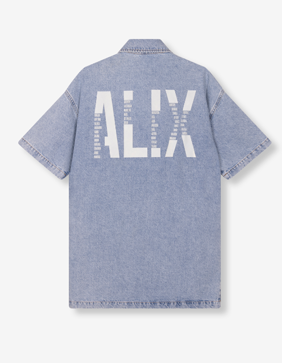 Alix LADIES WOVEN FLOWY SHIRT DRESS
