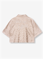 Alix LADIES WOVEN FOIL CROPPED BLOUSE