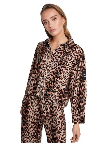 Alix LADIES WOVEN LEOPARD VELVET BLOUSE