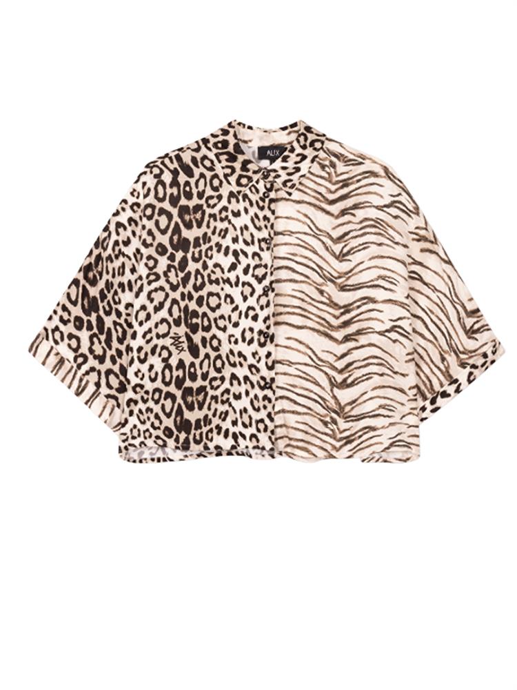 Alix LADIES WOVEN MIX BLOUSE