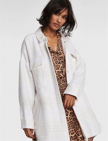 Alix LADIES WOVEN OVERSIZED SHINY BOUCLE JACKET