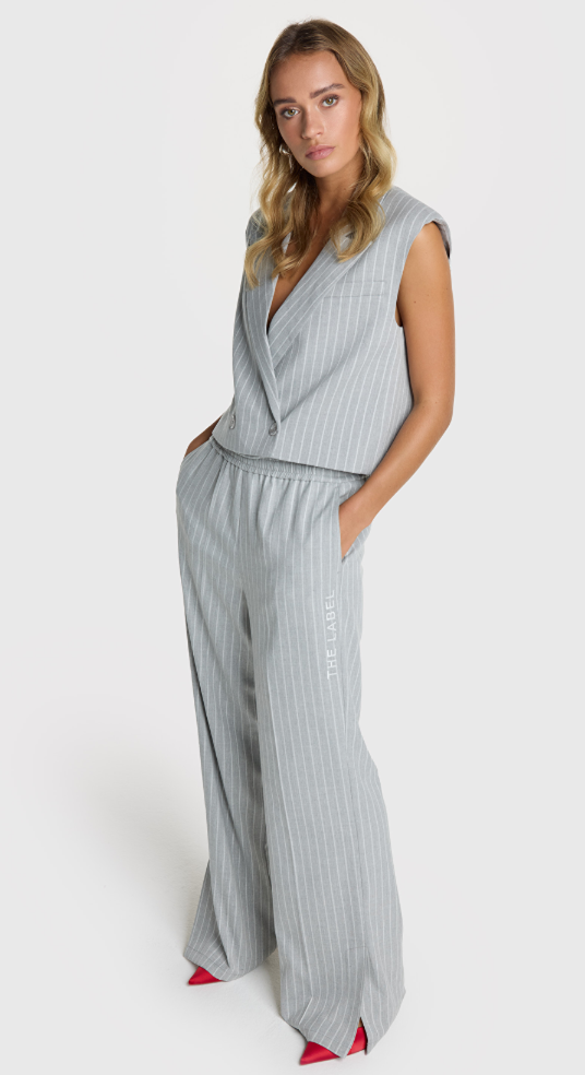 Alix LADIES WOVEN PINSTRIPE PANTS