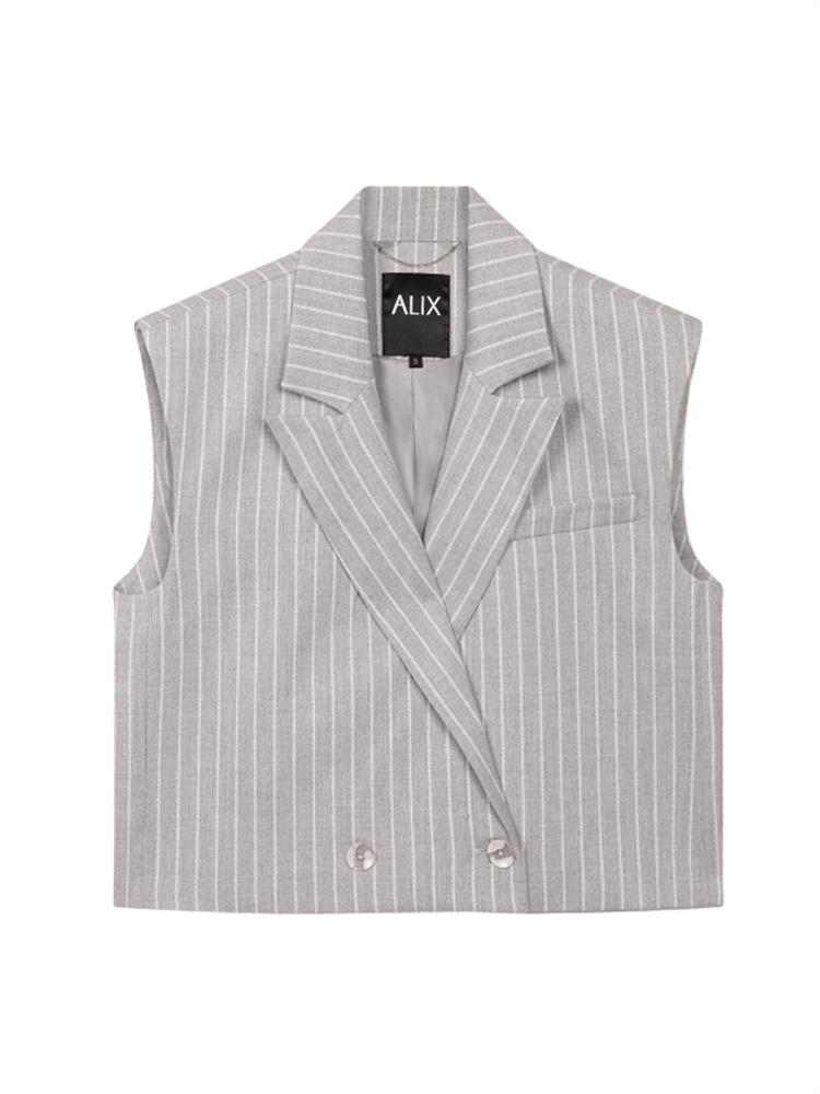 Alix LADIES WOVEN PINSTRIPE WAISTCOAT