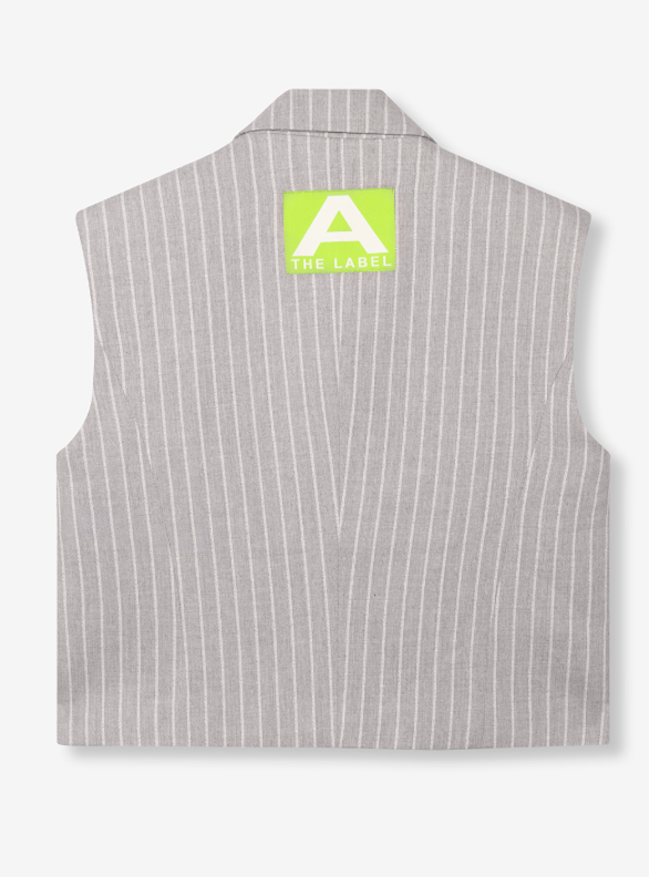 Alix LADIES WOVEN PINSTRIPE WAISTCOAT