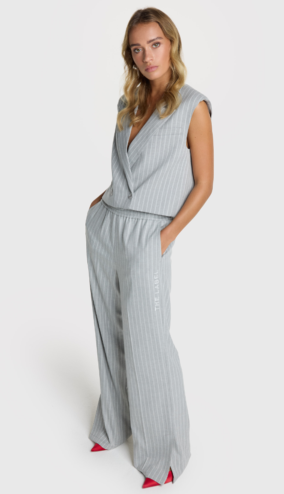 Alix LADIES WOVEN PINSTRIPE WAISTCOAT