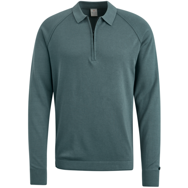 Cast Iron Long sleeve polo slim fit cotton m