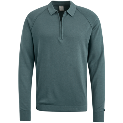 Cast Iron Long sleeve polo slim fit cotton m