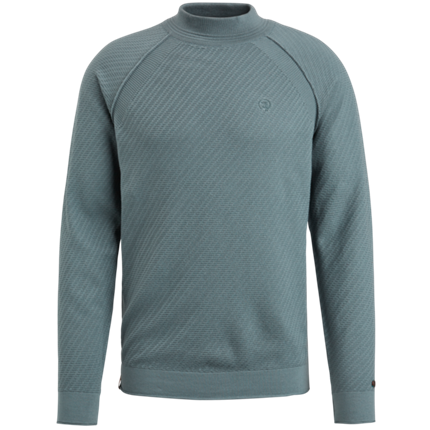 Cast Iron Mock neck cotton acrylic crewneck