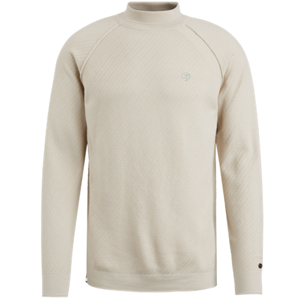 Cast Iron Mock neck cotton acrylic crewneck