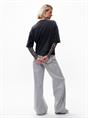 Catwalk Junkie Loose fit Tshirt with leopard mesh sleeves