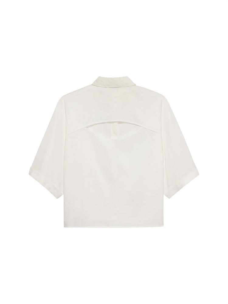 Catwalk Junkie Short sleeve blouse with open back