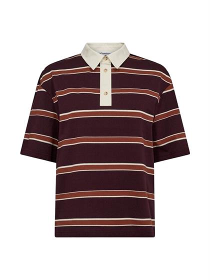 Co'Couture AUGUSTACC STRIPE POLO TEE