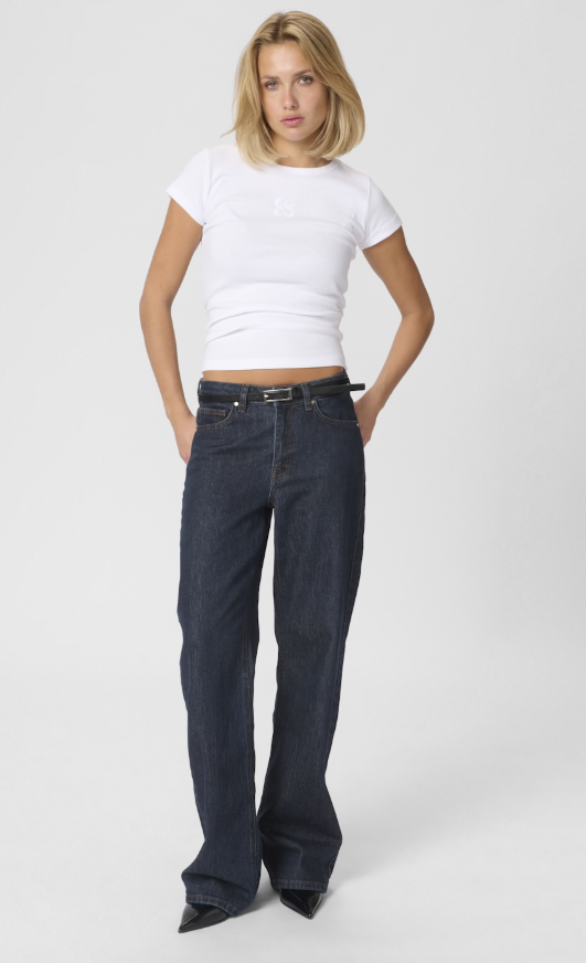 Donkerblauwe jeans