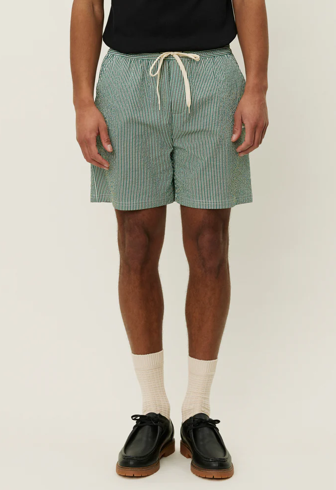 Les Deux STAN STRIPE SEERSUCKER SWIMSHORTS