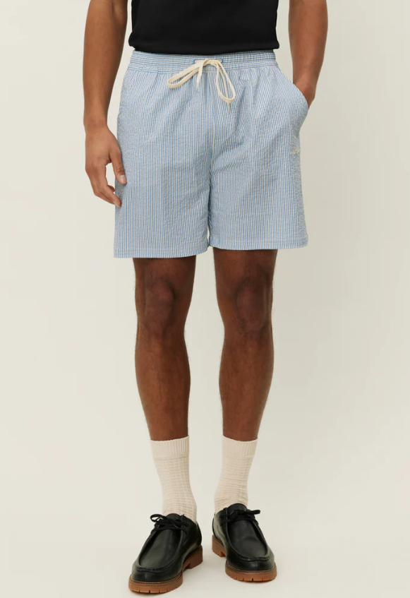 Les Deux STAN STRIPE SEERSUCKER SWIMSHORTS
