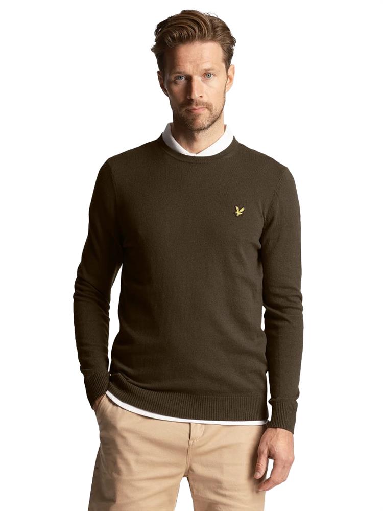 Lyle and Scott Cotton Merino Crew Jumper
