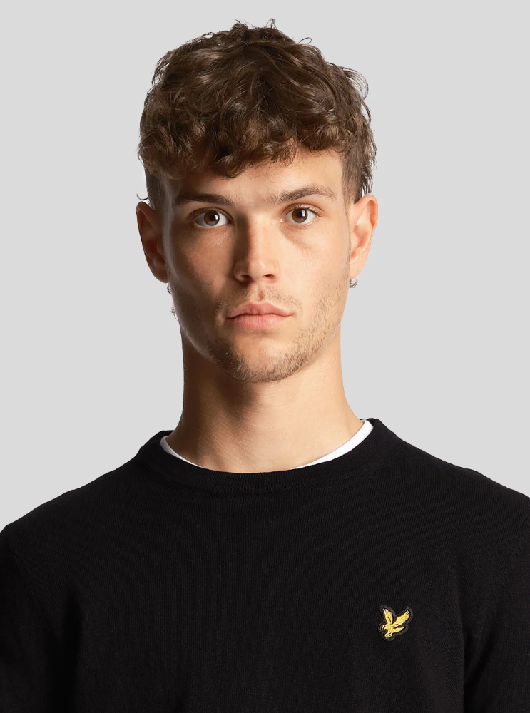 Lyle and Scott Cotton Merino Crew Jumper