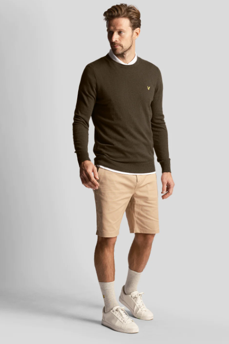 Lyle and Scott Cotton Merino Crew Jumper