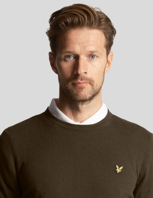 Lyle and Scott Cotton Merino Crew Jumper