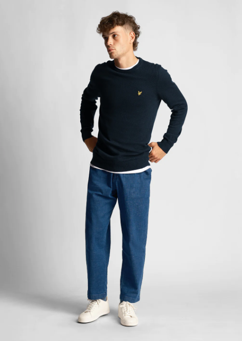Lyle and Scott Cotton Merino Crew Jumper