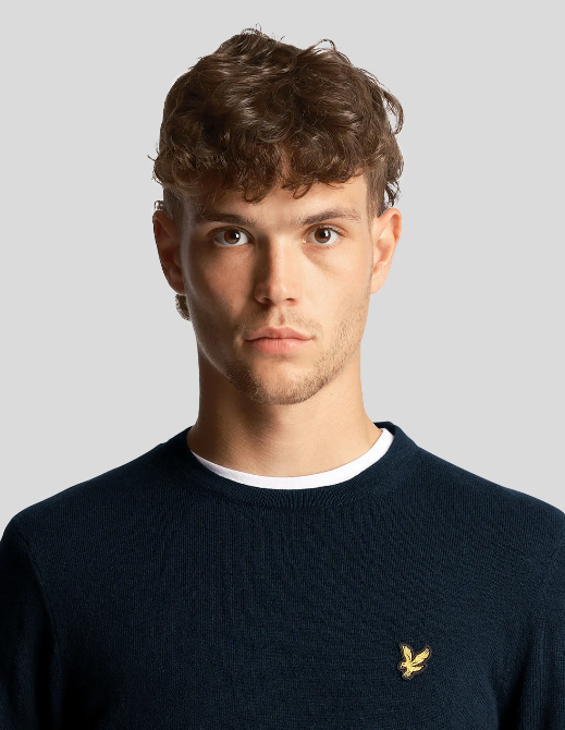 Lyle and Scott Cotton Merino Crew Jumper