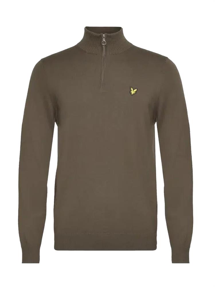 Lyle and Scott Cotton Merino Quarter Zip Jumper