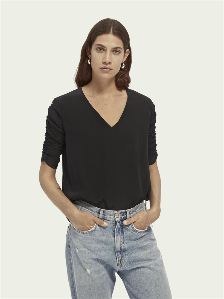 Maison Scotch Easy viscose top