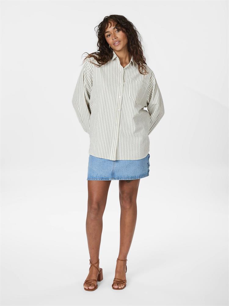 NEO NOIR DALMA CREPE STONE SHIRT