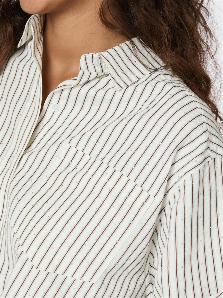 NEO NOIR DALMA CREPE STONE SHIRT
