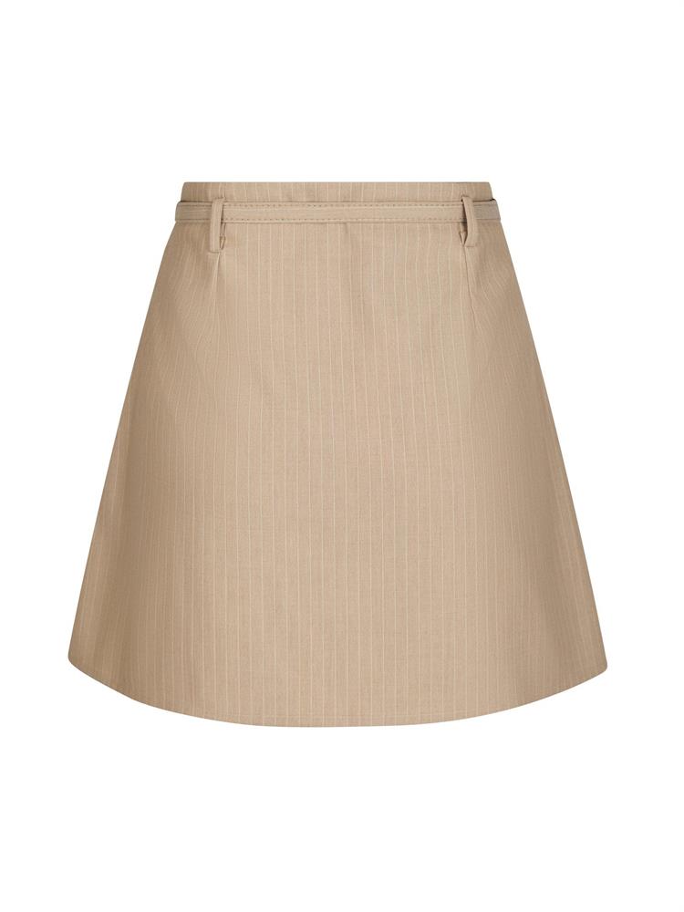 NEO NOIR DONTE MELANGE PINSTRIPE SKIRT