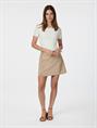NEO NOIR DONTE MELANGE PINSTRIPE SKIRT