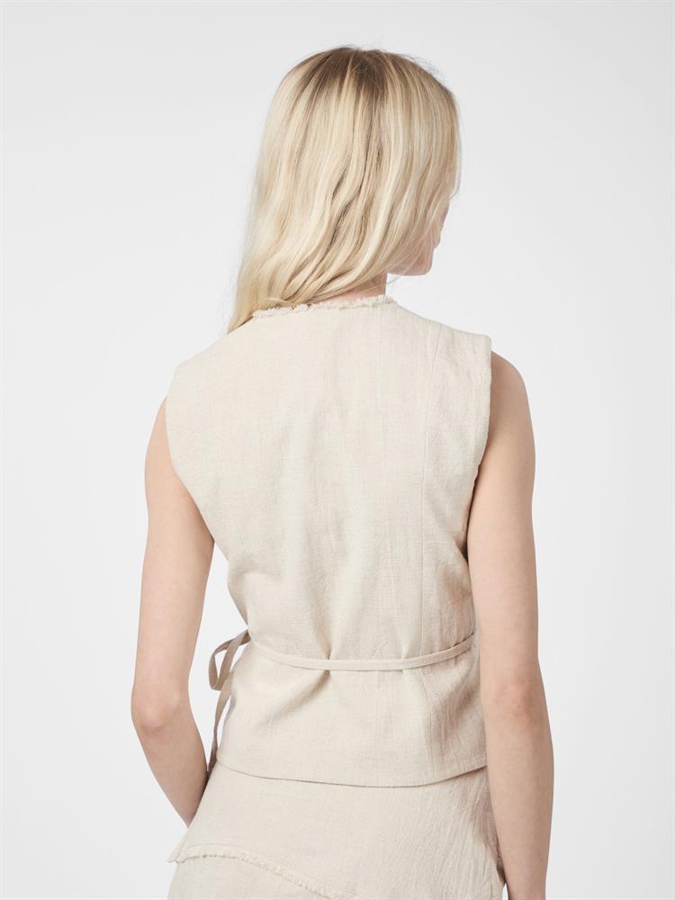 NEO NOIR FILORA RAMIE WRAP WAISTCOAT