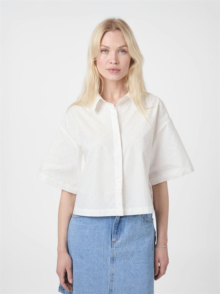 NEO NOIR JASIE POPLIN STONE SHIRT