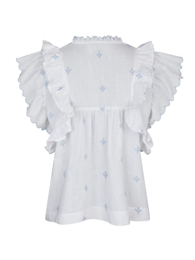 NEO NOIR JAYLA EMBROIDERY TOP