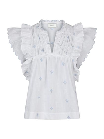 NEO NOIR JAYLA EMBROIDERY TOP