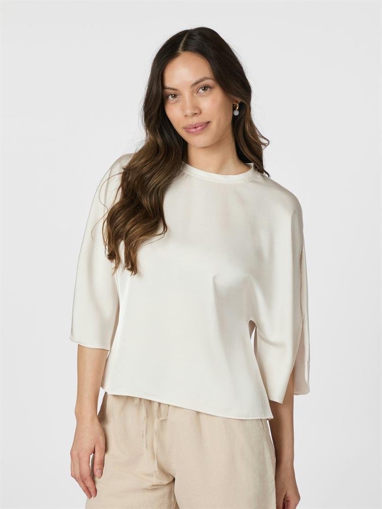 NEO NOIR LIORA HEAVY SATEEN BLOUSE